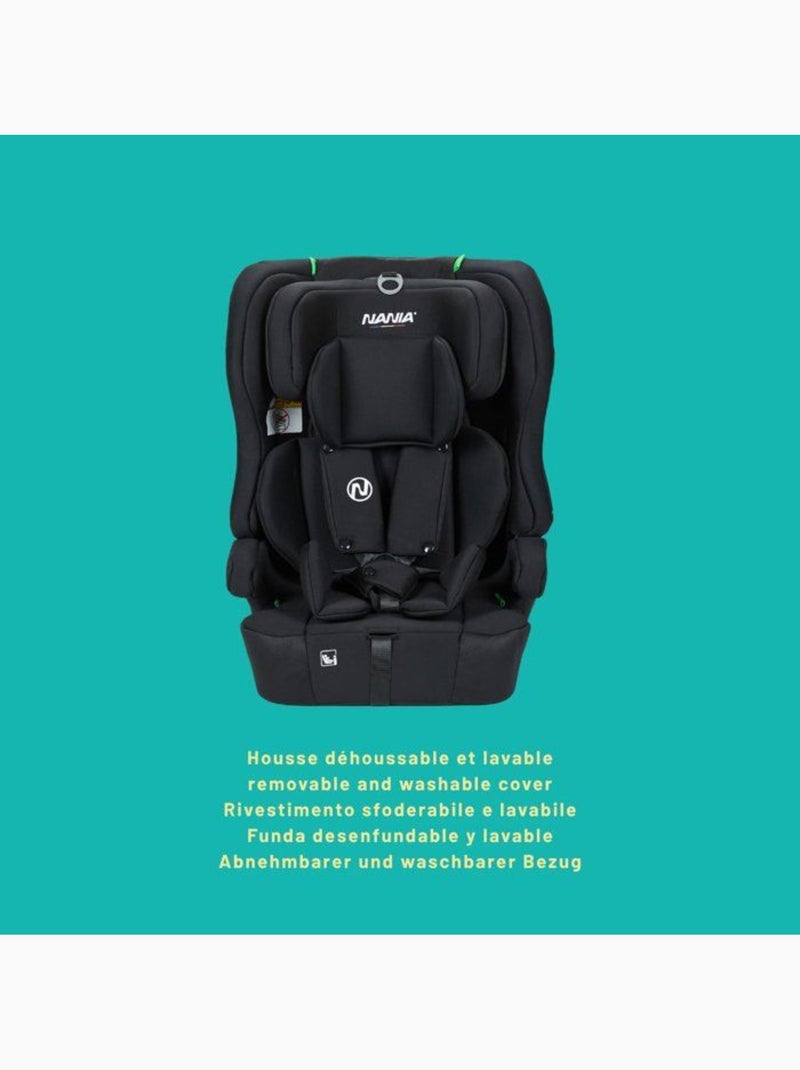 Siège auto évolutif i-size 76-150 cm groupe 1/2/3 ceinturé avec réducteur - rio - nania Noir - Kiabi