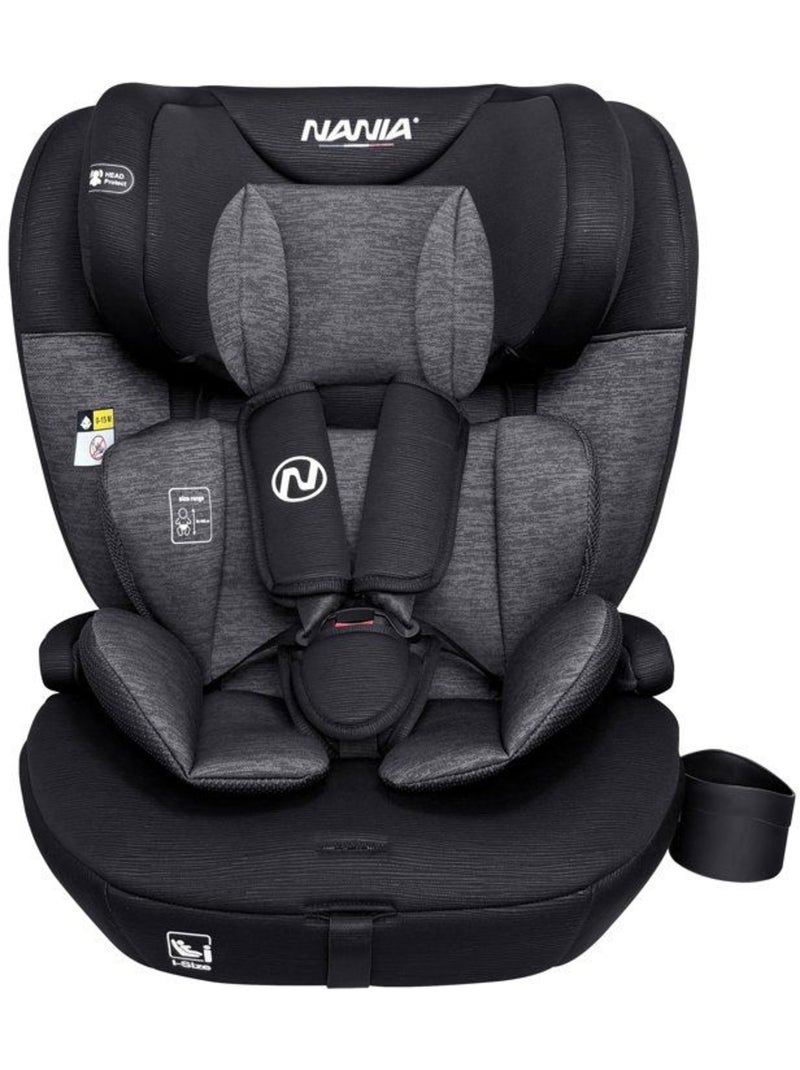 Siège auto évolutif i-size 76-150 cm groupe 1/2/3 isofix avec réducteur - milano - nania Noir - Kiabi