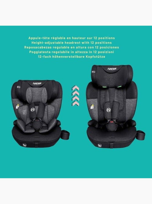 Siège auto évolutif i-size 76-150 cm groupe 1/2/3 isofix avec réducteur - milano - nania - Kiabi Siège auto évolutif i-size 76-150 cm groupe 1/2/3 isofix avec réducteur - milano - nania - Kiabi