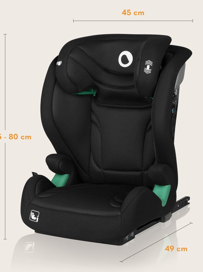 Siège auto évolutif LIONELO Igo i-Size - Large assise - ISOFIX - 100-150 cm - Groupe 2/3 Noir - Kiabi
