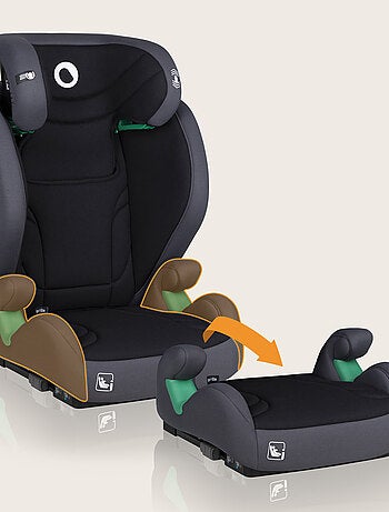 Siège auto évolutif LIONELO Igo i-Size - Large assise - ISOFIX - 100-150 cm - Groupe 2/3
