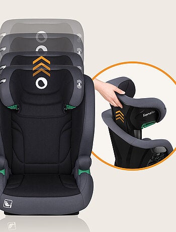 Siège auto évolutif LIONELO Igo i-Size - Large assise - ISOFIX - 100-150 cm - Groupe 2/3