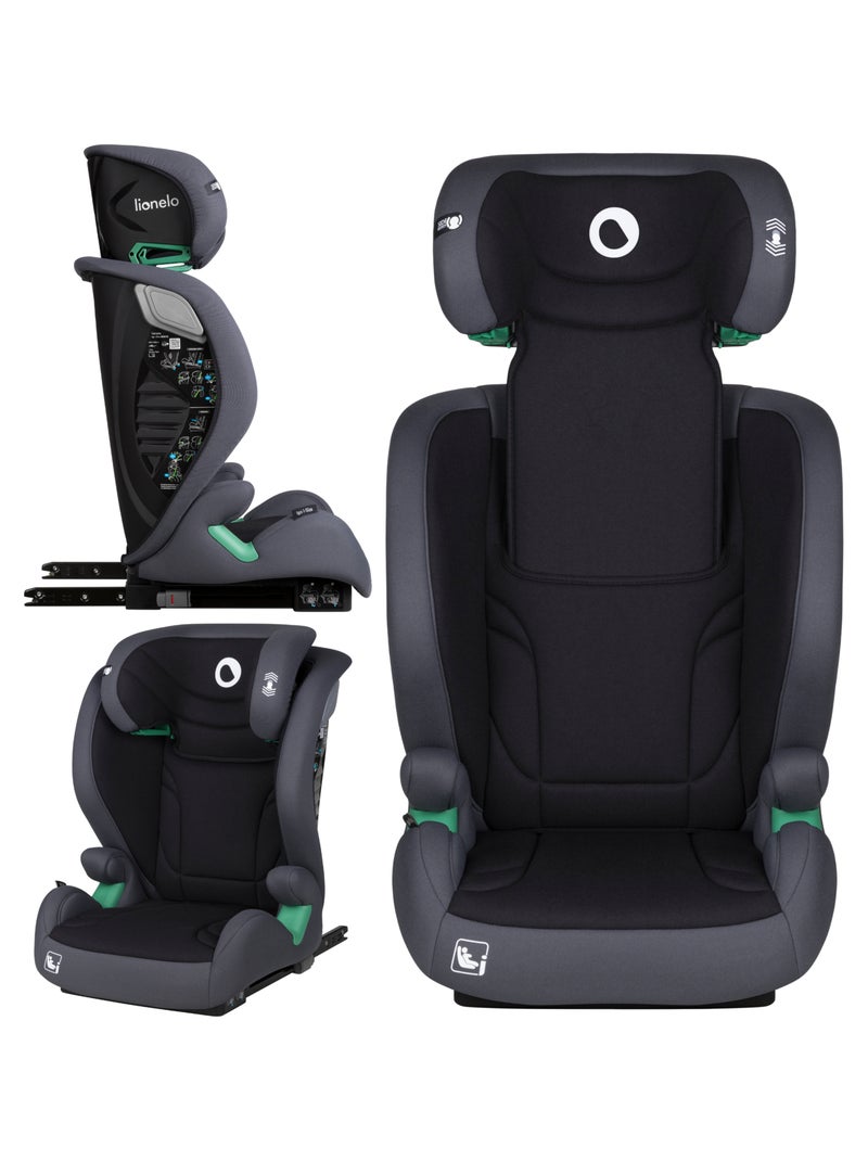 Siège-auto évolutif LIONELO Igo i-Size - Large assise - ISOFIX - 100-150 cm - Groupe 2/3 Noir Gris - Kiabi