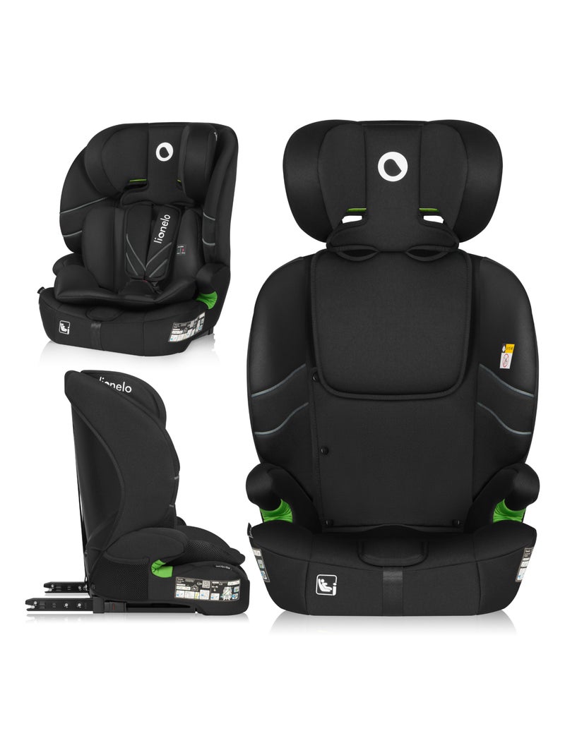 Siège auto évolutif LIONELO Levi Fix i-Size - ISOFIX - 76-150 cm - Groupe 1/2/3 Noir - Kiabi