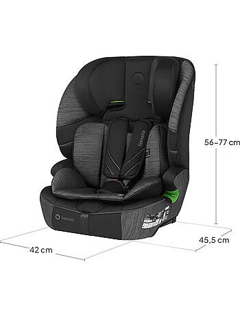 Siège auto évolutif LIONELO Levi Fix i-Size - ISOFIX - 76-150 cm - Groupe 1/2/3