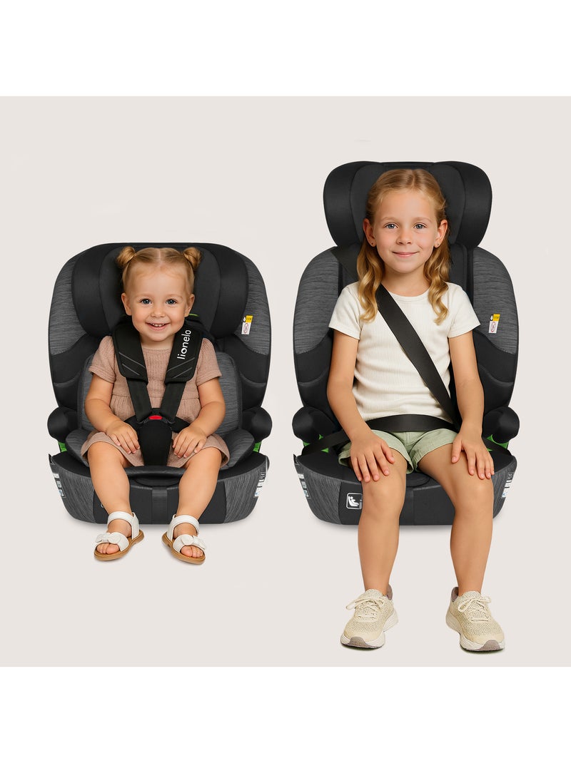 Siège auto évolutif LIONELO Levi Fix i-Size - ISOFIX - 76-150 cm - Groupe 1/2/3 Noir Gris - Kiabi