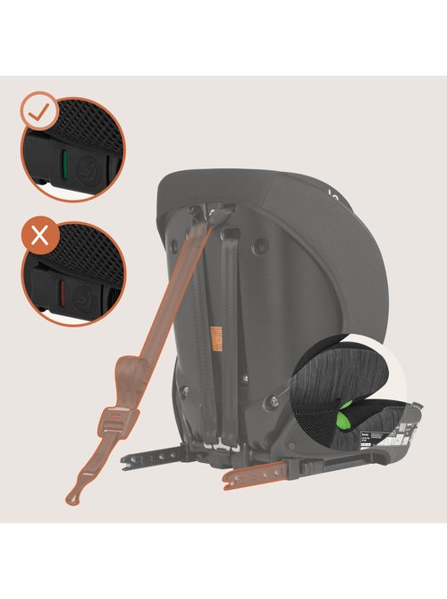 Siège auto évolutif LIONELO Levi Fix i-Size - ISOFIX - 76-150 cm - Groupe 1/2/3 - Kiabi