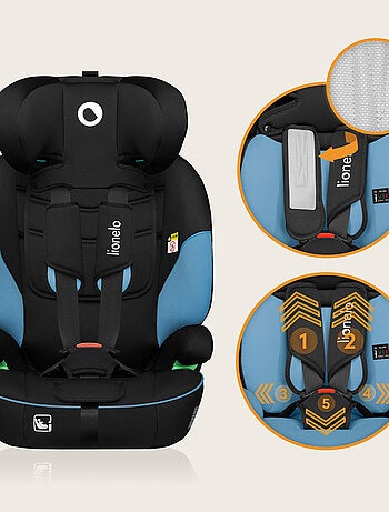 Siège auto évolutif LIONELO Levi i-Size - 76-150 cm - Groupe 1/2/3