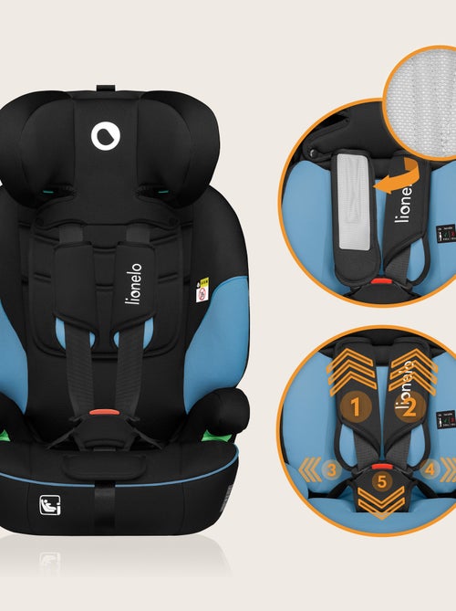 Siège auto évolutif LIONELO Levi i-Size - 76-150 cm - Groupe 1/2/3 - Kiabi