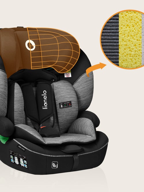 Siège auto évolutif LIONELO Levi i-Size - 76-150 cm - Groupe 1/2/3 - Kiabi