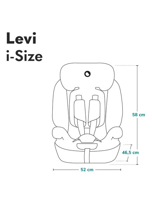 Siège auto évolutif LIONELO Levi i-Size - 76-150 cm - Groupe 1/2/3 - Kiabi