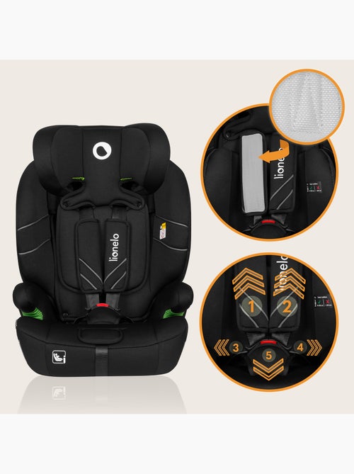 Siège auto évolutif LIONELO Levi One i-Size - 76-150 cm - Groupe 1/2/3 - Kiabi
