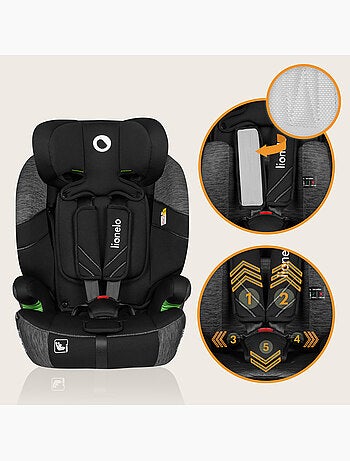 Siège auto évolutif LIONELO Levi i-Size - 76-150 cm - Groupe 1/2/3