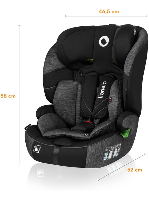 Siège auto évolutif LIONELO Levi One i-Size - 76-150 cm - Groupe 1/2/3 - Kiabi