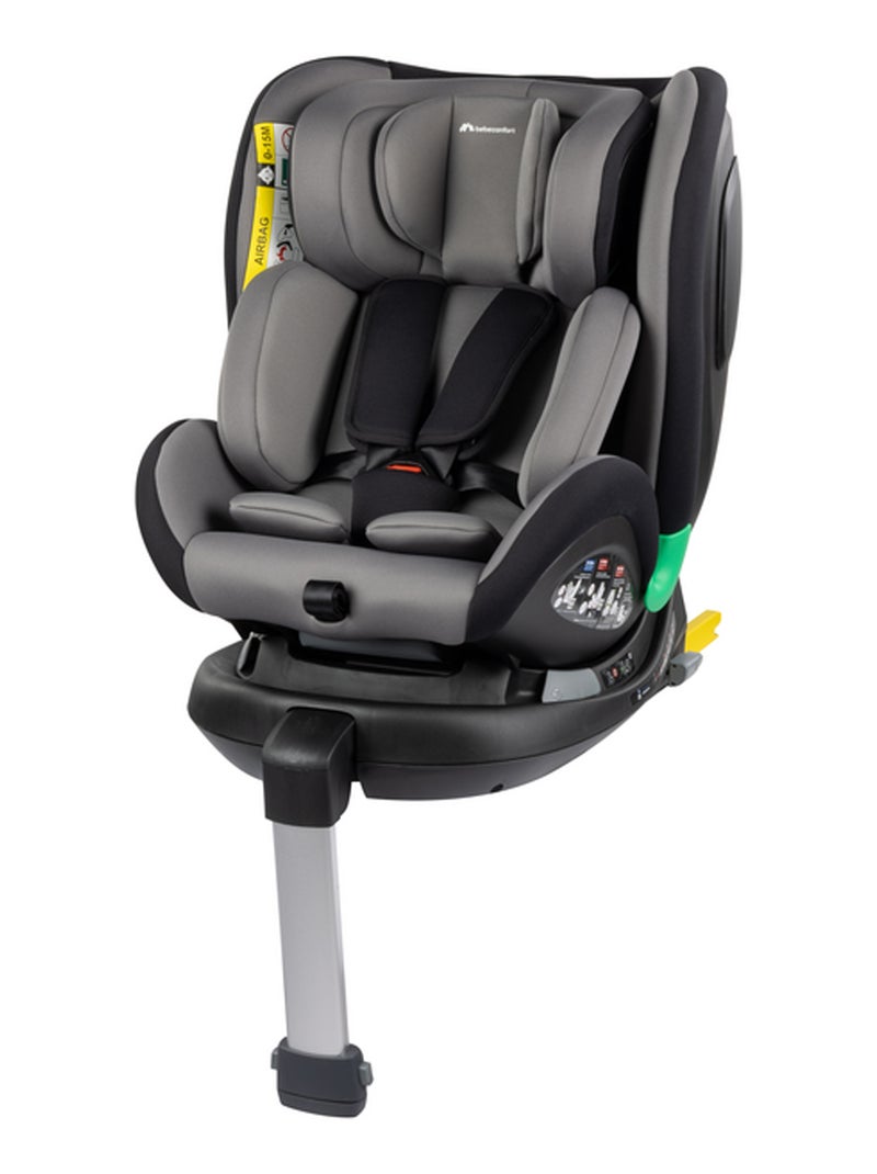 Siège auto évolutif pivotant EvolveFix Plus I-Size Noir Noir Gris - Kiabi