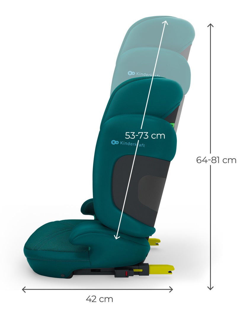 Siège auto évolutif pour enfants de 100 à 150 cm Vert - Kiabi