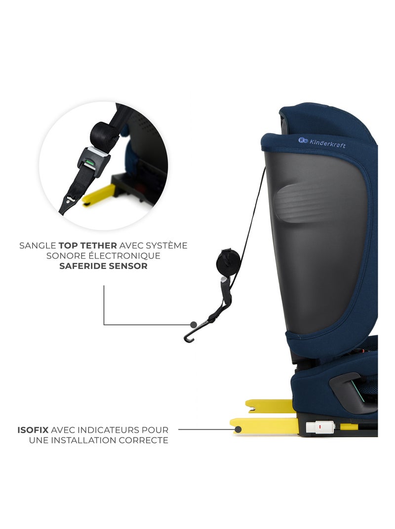 Siège auto Fix2Go i-size 76-150 cm confort Bleu marine - Kiabi