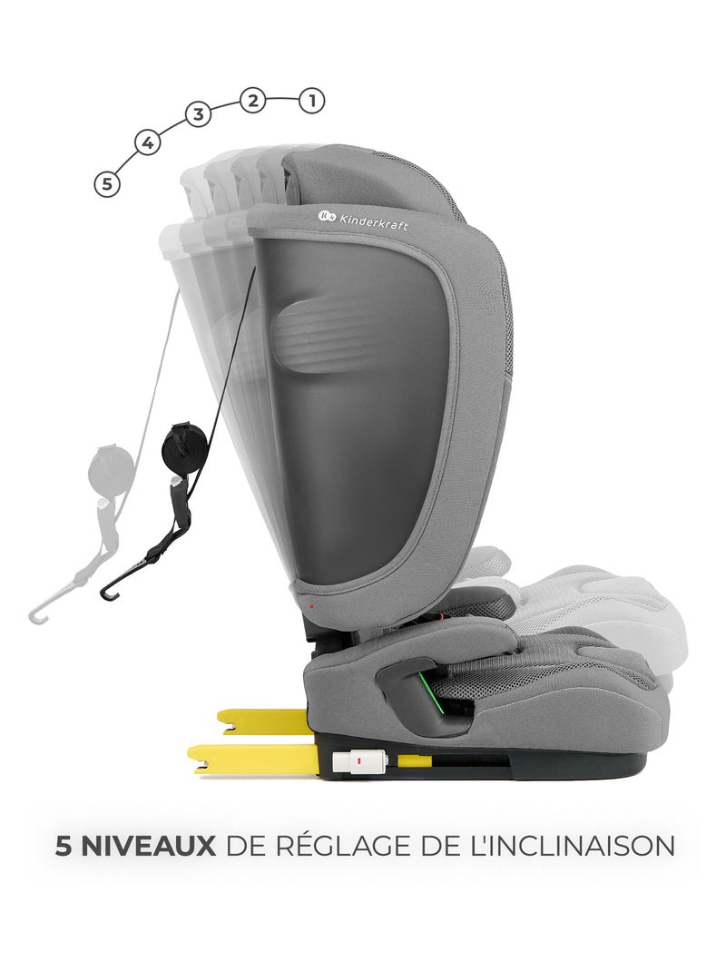 Siège auto Fix2Go i-size 76-150 cm confort Gris - Kiabi