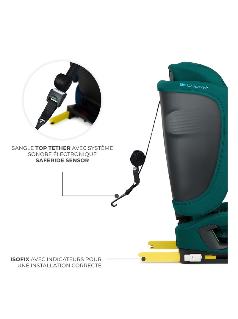 Siège auto Fix2Go i-size 76-150 cm confort Vert - Kiabi