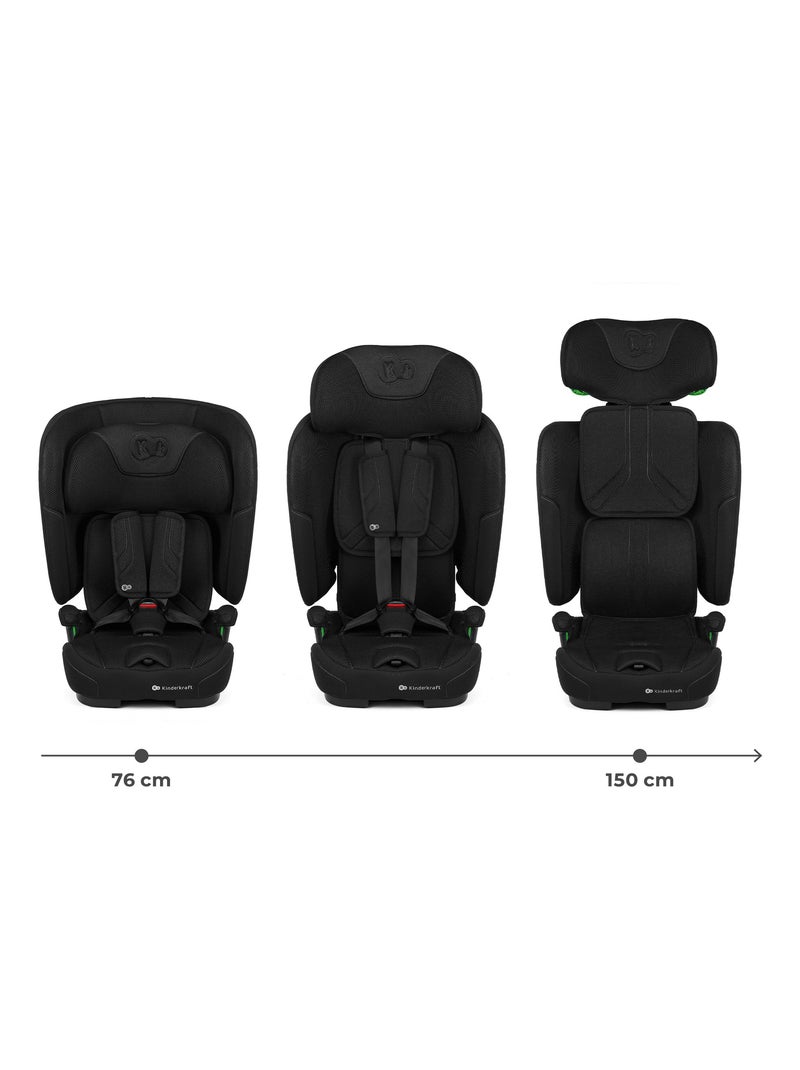 Siège auto fix2go i size 76 150cm modèle pratique et confortable Noir - Kiabi
