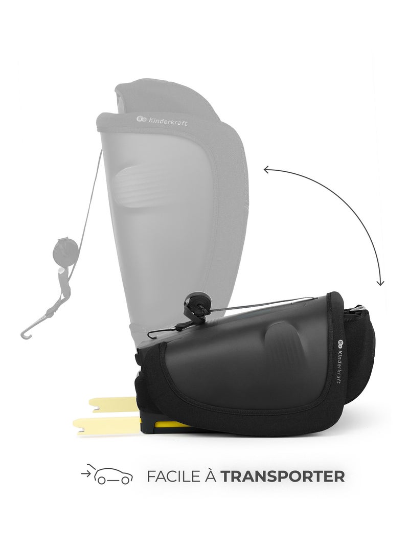 Siège auto fix2go i size 76 150cm modèle pratique et confortable Noir - Kiabi