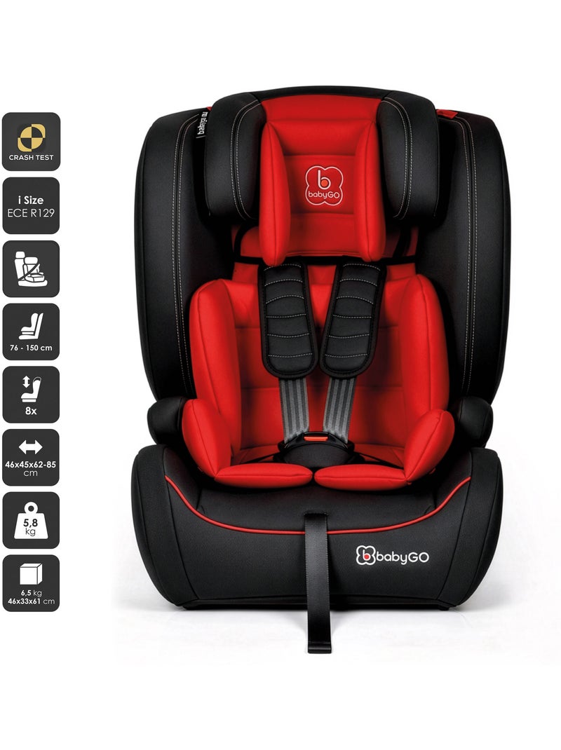 Siège auto FreeMove i-Size - BabyGO. Rouge - Kiabi