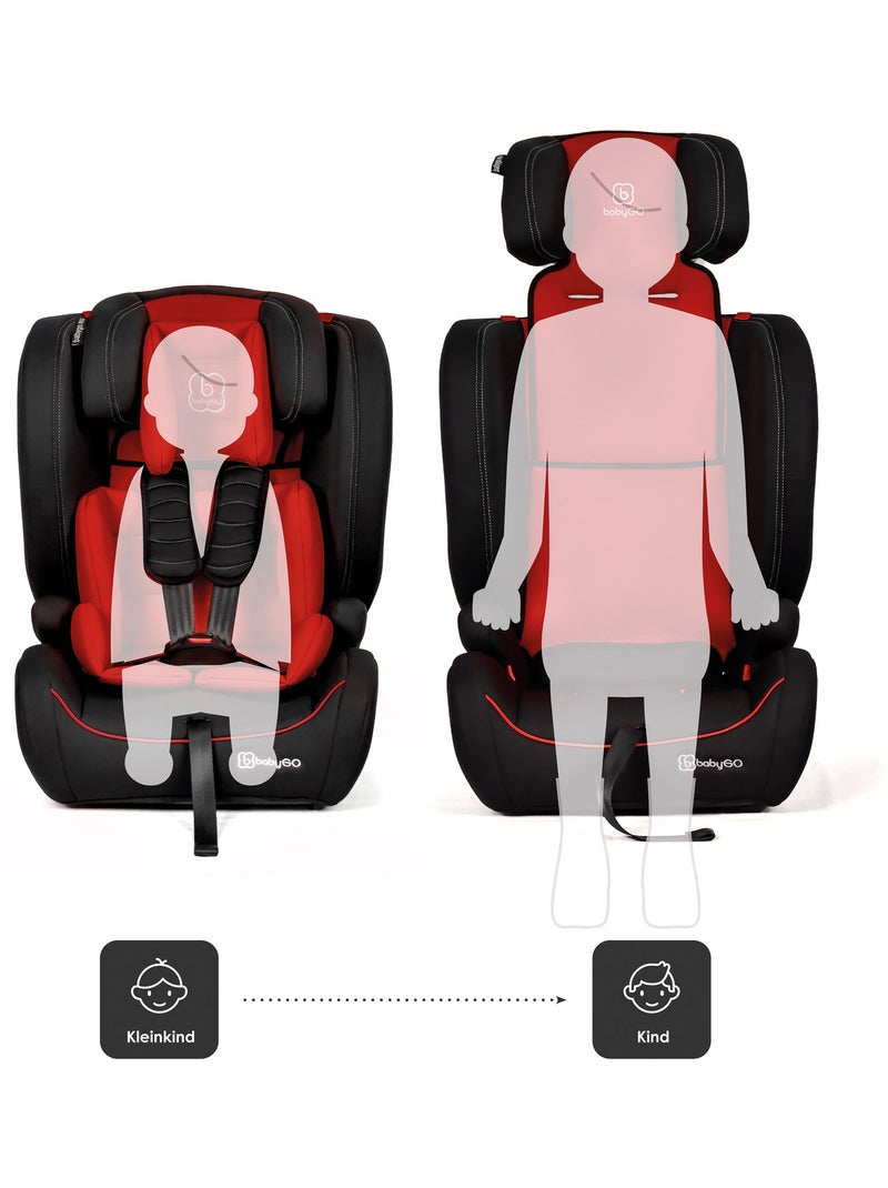 Siège auto FreeMove i-Size - BabyGO. Rouge - Kiabi