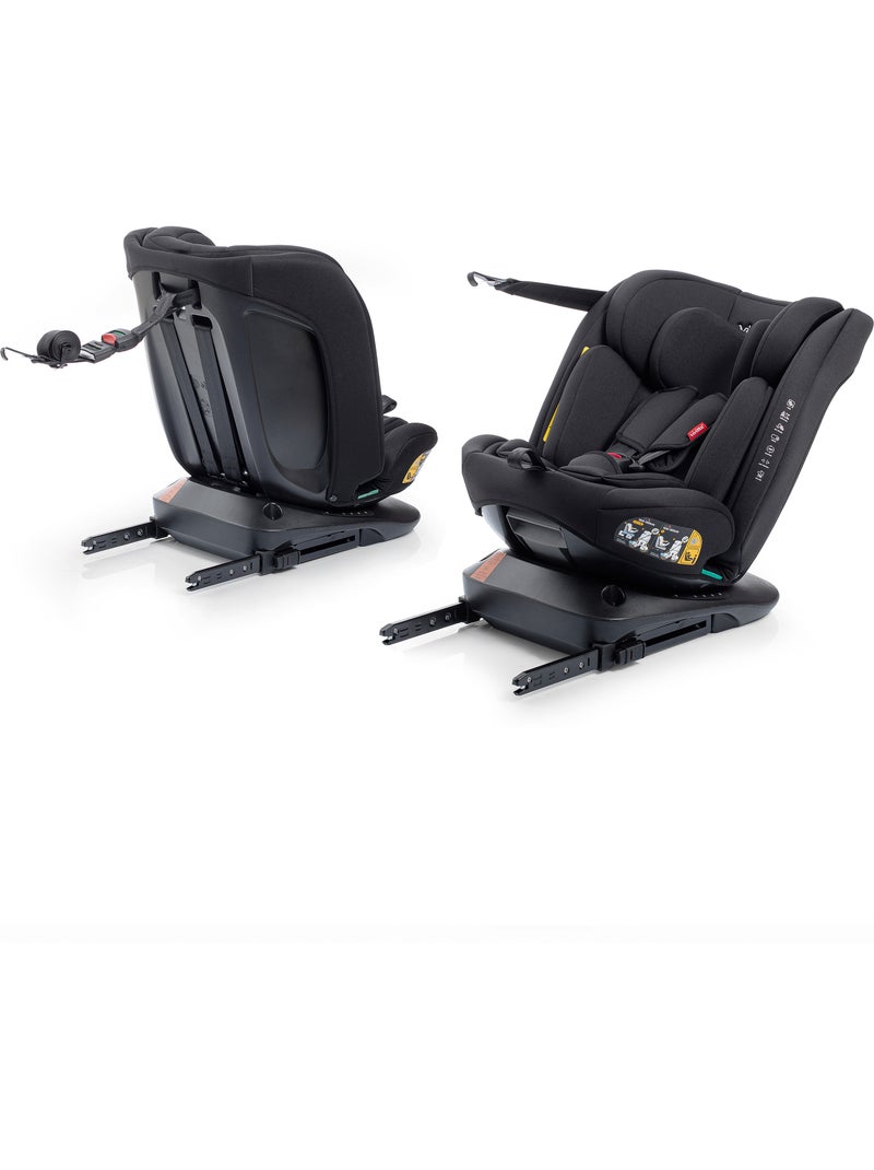 Siège auto Garaia Ifix avec Top Tether 40-150 cm Vivitta INTENSE BLACK Noir Noir - Kiabi