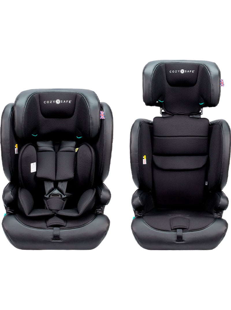 Siège Auto Groupe 1 2 3 Isofix iSize 76-150 cm Hudson Cozy N Safe Noir Noir - Kiabi