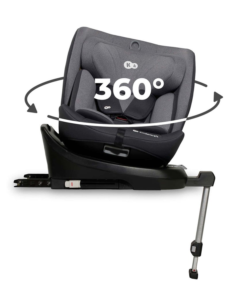 Siège auto i 360 i size modèle pratique et confortable Gris - Kiabi