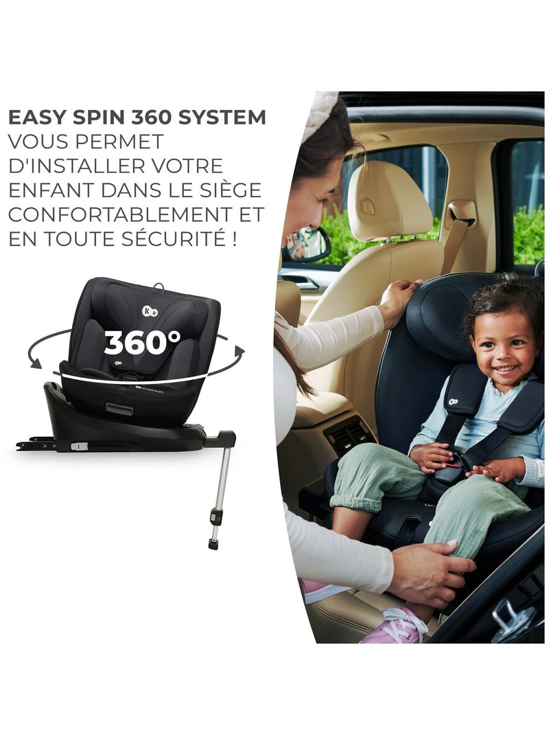 Siège auto i 360 i size modèle pratique et confortable Noir - Kiabi