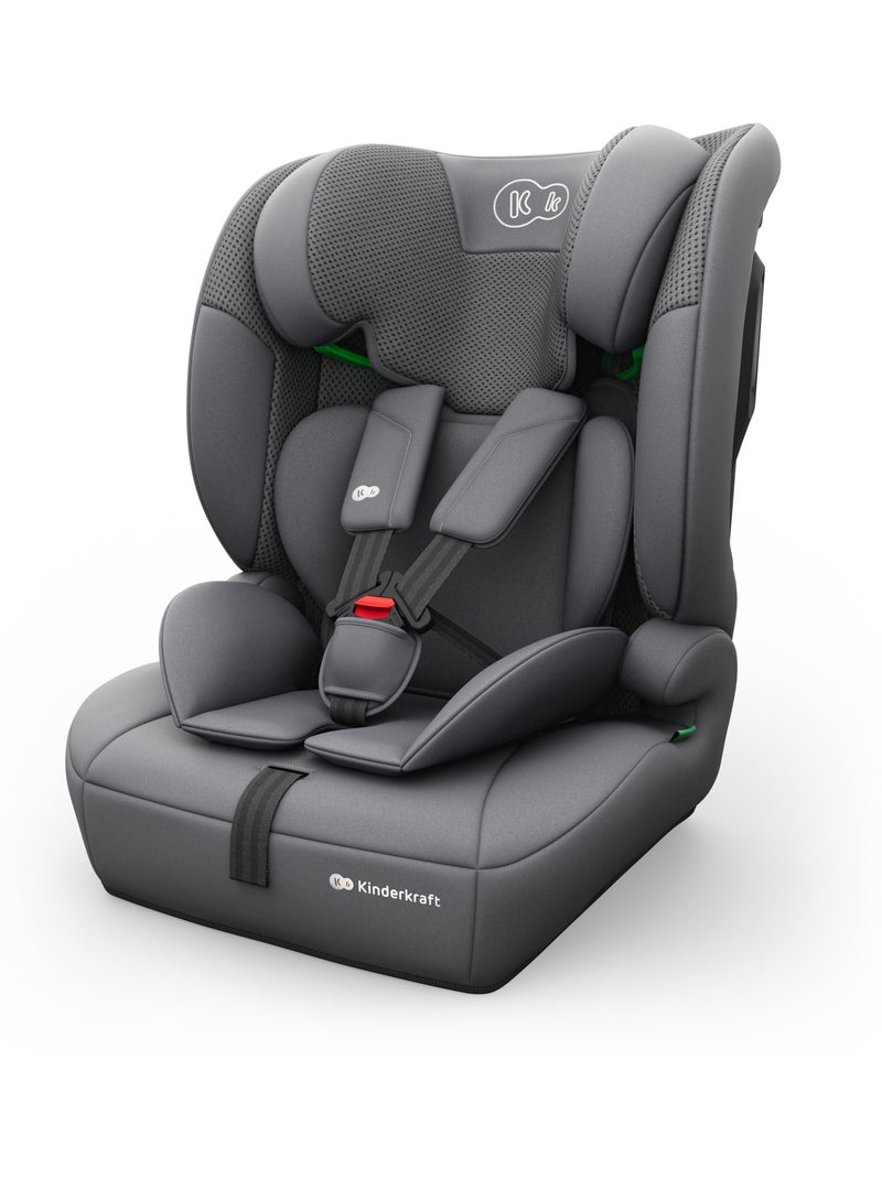 Siège auto i-Size 3-en-1 Kinderkraft COMFORT UP 2 PLUS 76-150 cm R129, appui-tête 12 positions Gris - Kiabi