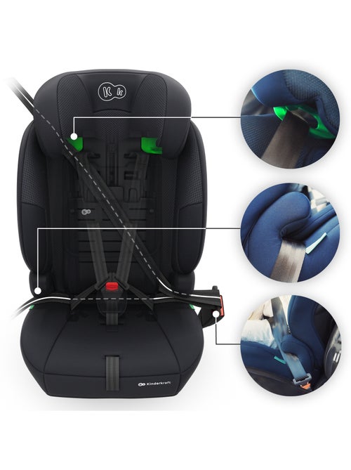 Siège auto i-Size 3-en-1 Kinderkraft COMFORT UP 2 PLUS 76-150 cm R129, évolutif, harnais 5 pts - Kiabi