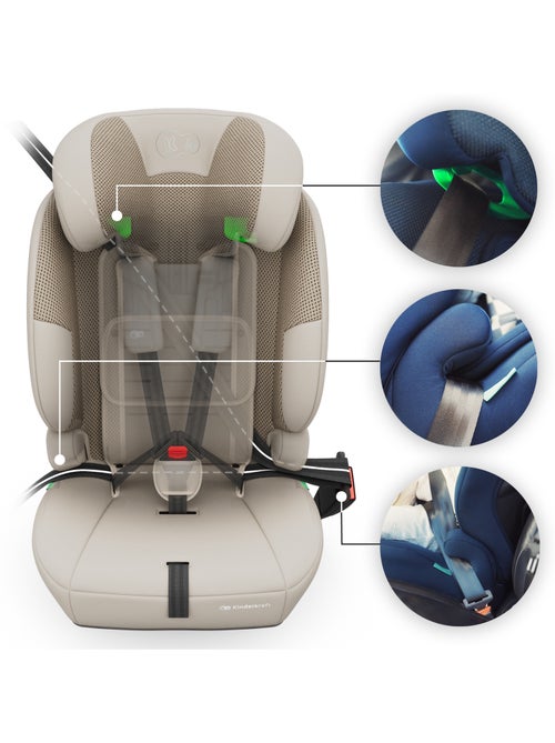 Siège auto i-Size 3-en-1 Kinderkraft COMFORT UP 2 PLUS 76-150 cm R129, rehausseur 140-150 cm - Kiabi