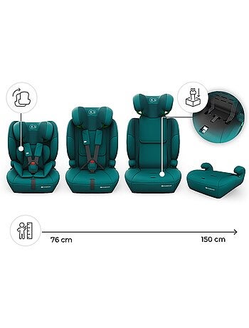 Siège auto i-Size 3-en-1 Kinderkraft COMFORT UP 2 PLUS 76-150 cm R129, protection latérale SPS+