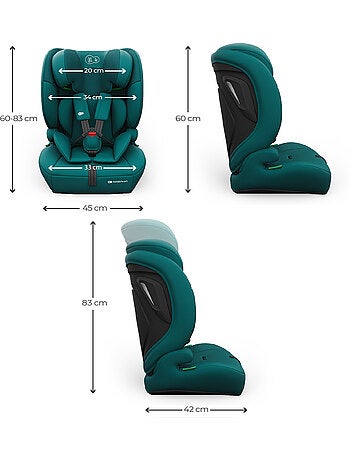 Siège auto i-Size 3-en-1 Kinderkraft COMFORT UP 2 PLUS 76-150 cm R129, protection latérale SPS+