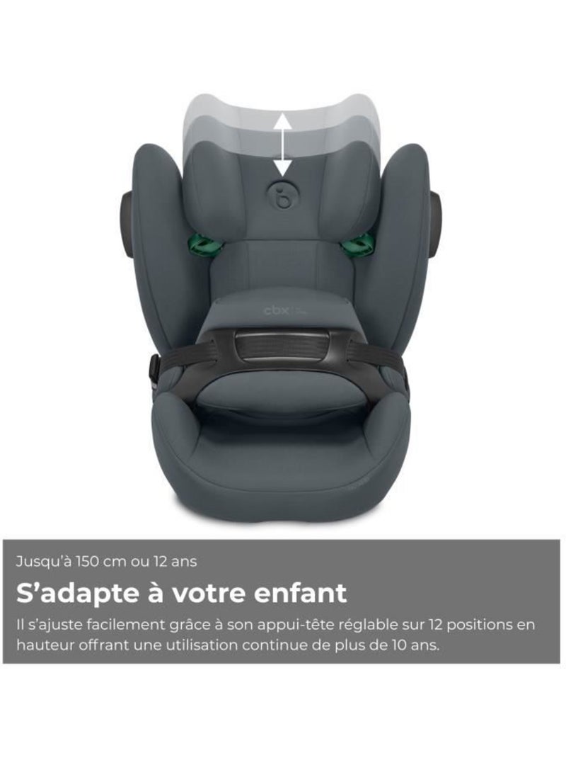 Siège auto i-size 76-150 cm groupe 1/2/3 à bouclier inclinable - pallas b3 - cbx by cybex Gris foncé - Kiabi
