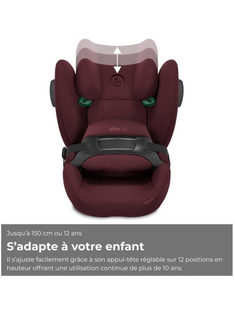 Siège auto i-size 76-150 cm groupe 1/2/3 à bouclier inclinable - pallas b3 - cbx by cybex Rouge foncé - Kiabi