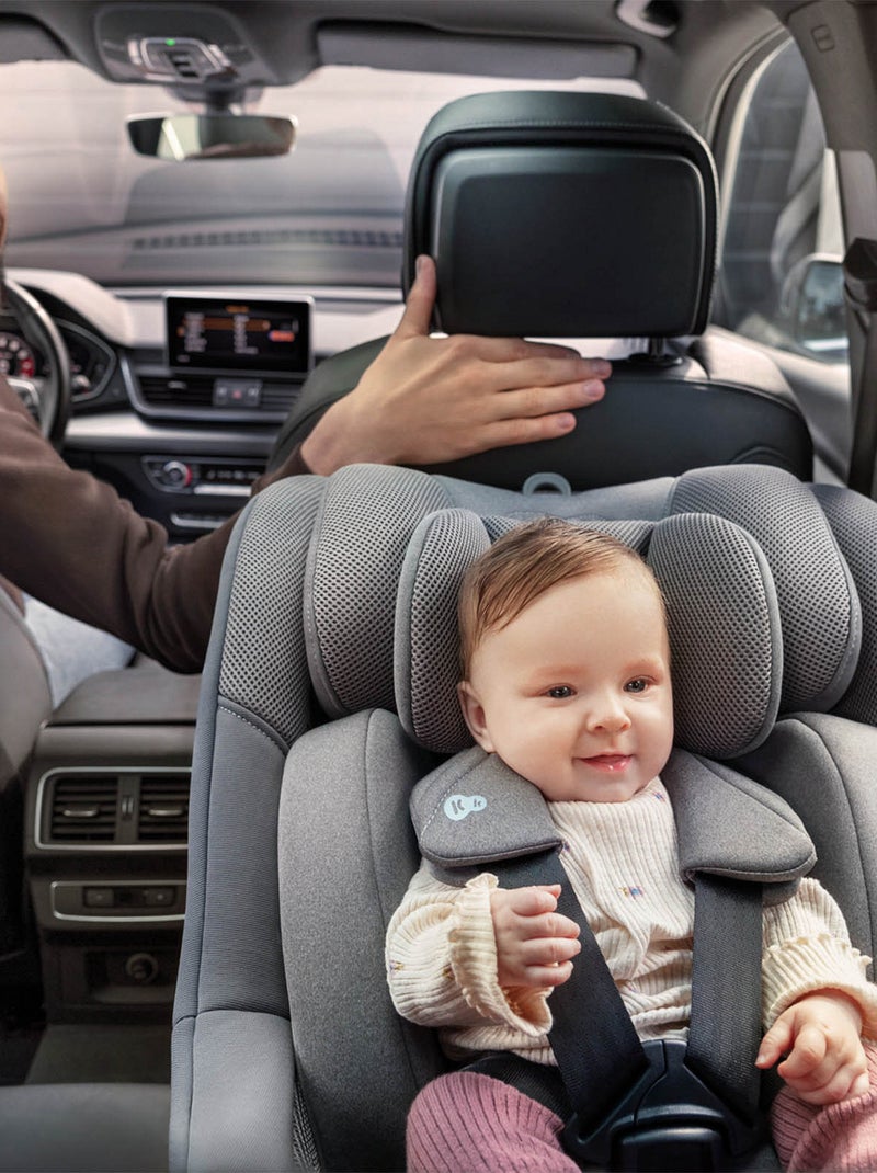 Siège auto i-size avec rotation 360°, sécurité renforcée nouveau tissu Beige - Kiabi