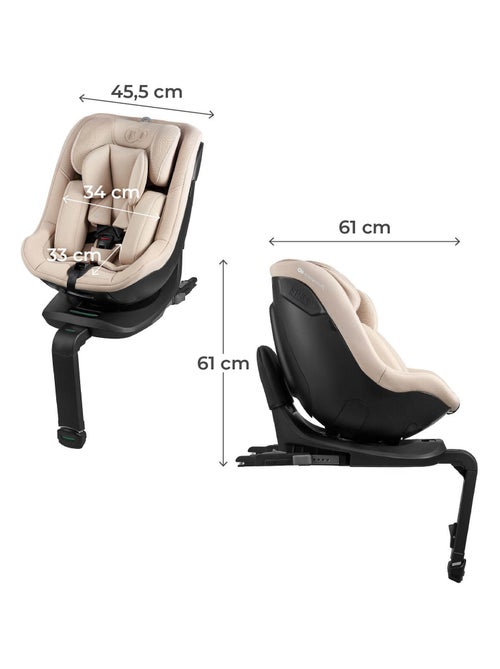 Siège auto i-size avec rotation 360°, sécurité renforcée nouveau tissu - Kiabi Siège auto i-size avec rotation 360°, sécurité renforcée nouveau tissu - Kiabi