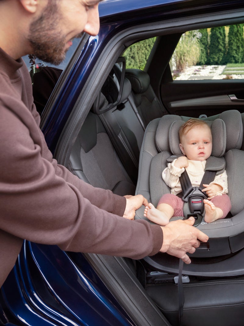 Siège auto i-size avec rotation 360°, sécurité renforcée nouveau tissu Noir - Kiabi