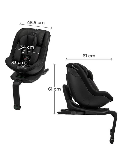 Siège auto i-size avec rotation 360°, sécurité renforcée nouveau tissu - Kiabi Siège auto i-size avec rotation 360°, sécurité renforcée nouveau tissu - Kiabi