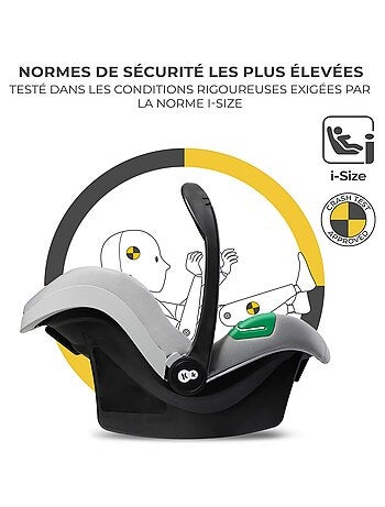 Siège auto i-size naissance avec protections renforcées