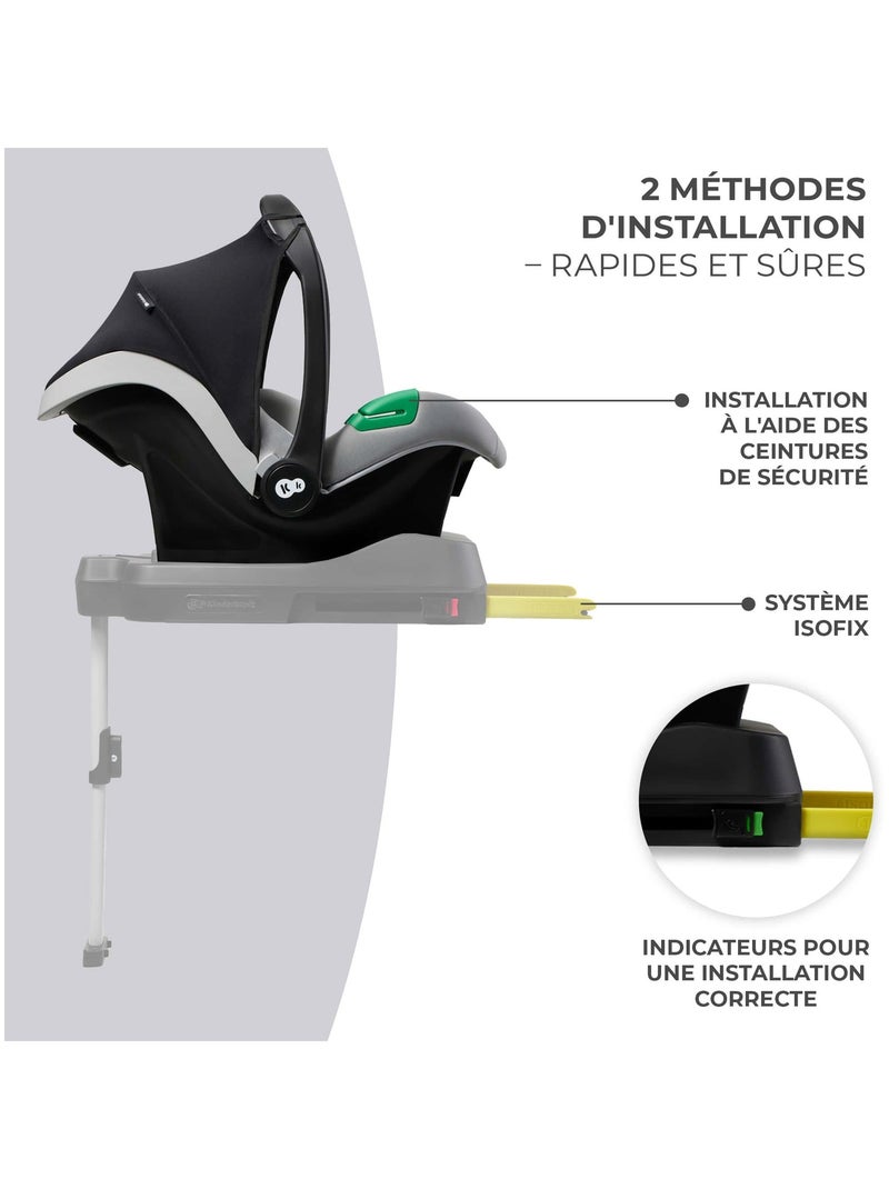 Siège auto i-size naissance avec protections renforcées Gris - Kiabi