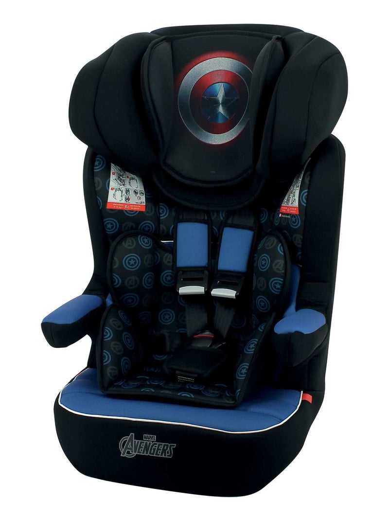Siège Auto Imax Groupe 1/2/3 (9-36kg) - Captain America Noir Bleu - Kiabi
