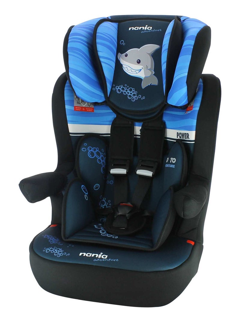 Siège Auto Imax Groupe 1/2/3 (9-36kg) Adventure Shark Bleu Blanc - Kiabi
