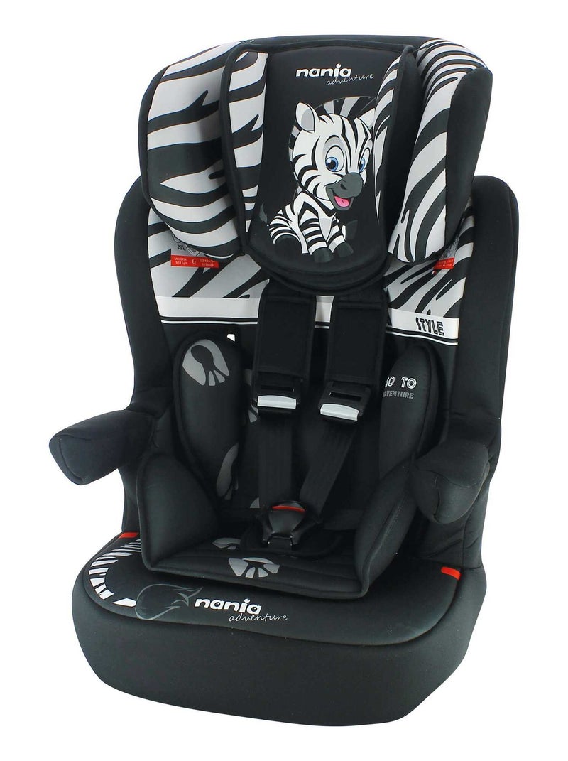 Siège Auto Imax Groupe 1/2/3 (9-36kg) Adventure Zebra Noir - Kiabi