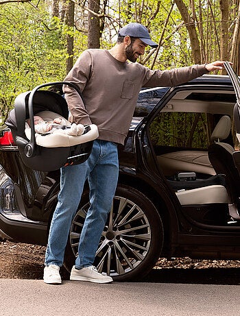 Siège auto isofix bébé rotatif 90° léger avec protection latérale