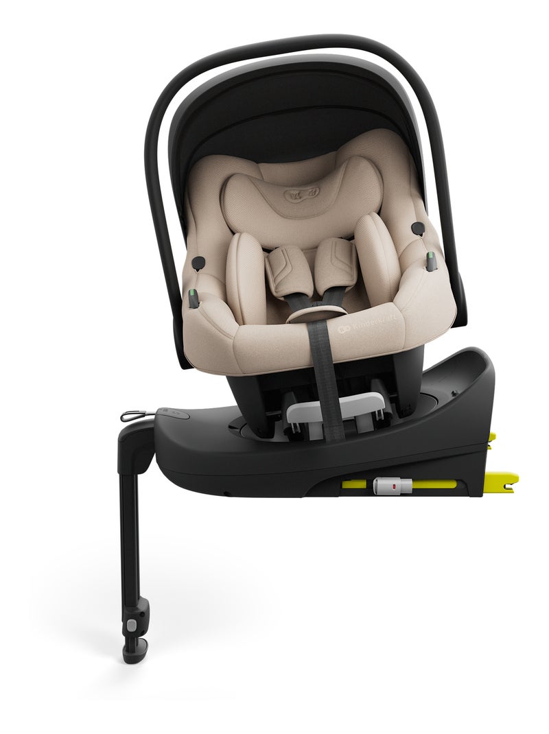 Siège auto isofix bébé rotatif 90° léger avec protection latérale Beige - Kiabi