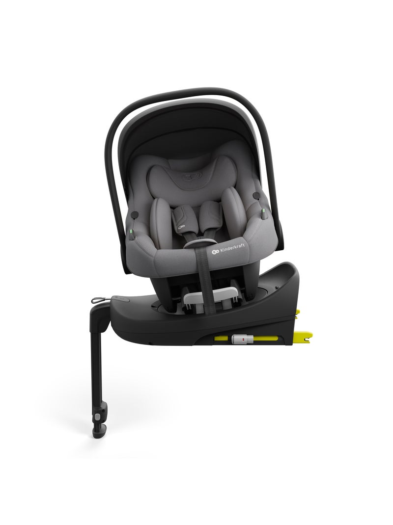 Siège auto isofix bébé rotatif 90° léger avec protection latérale Gris - Kiabi